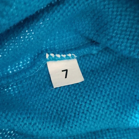 Eckos Womens 7 Vintage Knit Sweater Embroidered Studded Swirl Western - Picture 5 of 6